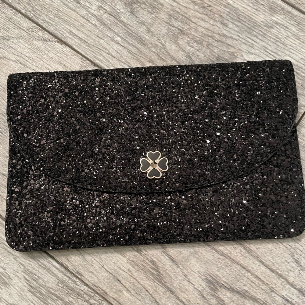 Kate Spade ♠️ Black Sequin Clutch - Never Used